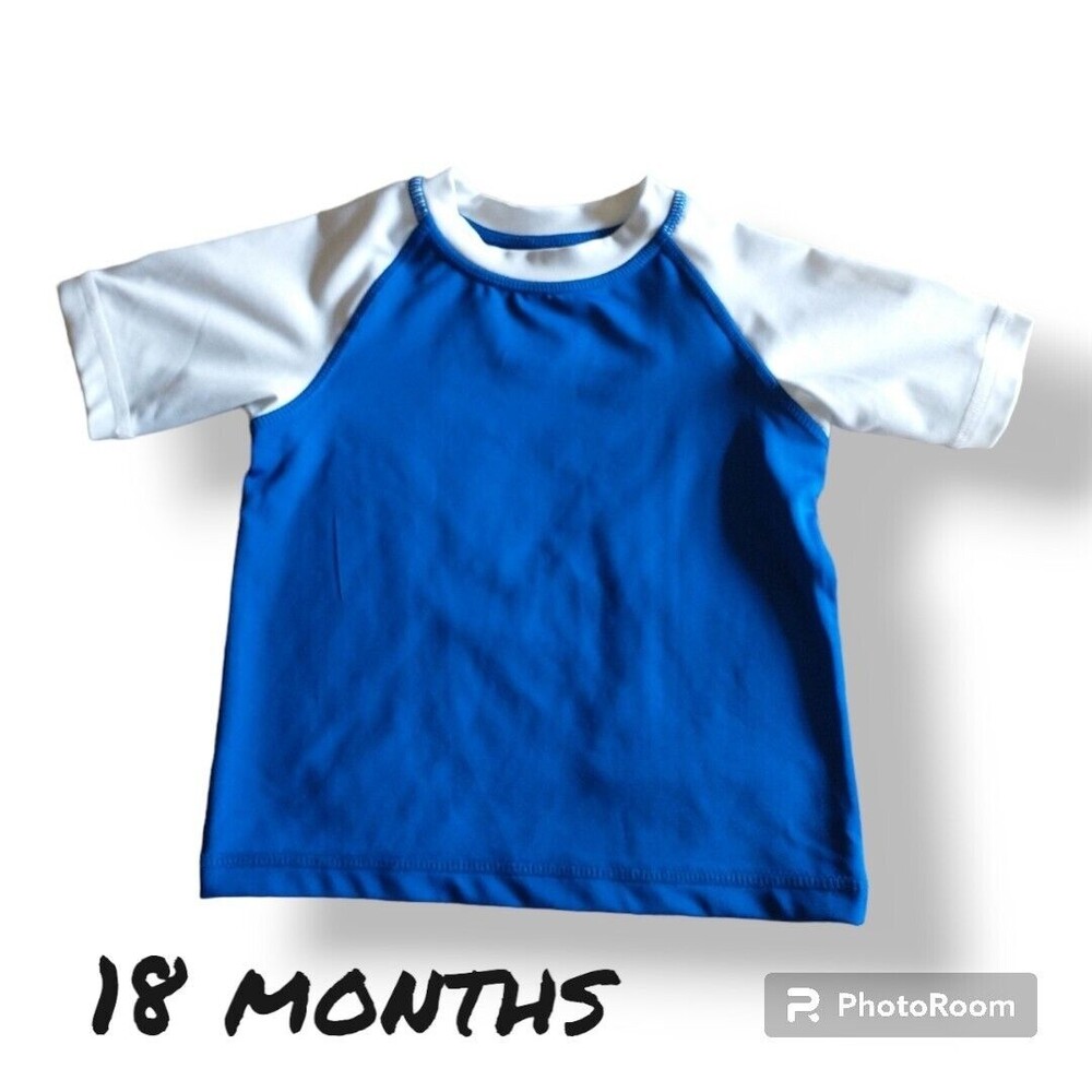 18m Wonder Nation Rashguard Swim Shirt Blue